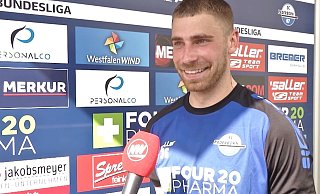 Wechselt Felix Platte zu Hansa Rostock? Seit Wochen gibt es Gerüchte um den Stürmer des SC Paderborn. - NW/Screenshot