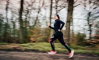 Am besten gefällt Tina Di Maria das Laufen im Wald. Hier bringt sie sich in Form für ihr 2022 geplantes Marathondebüt. - Besim Mazhiqi