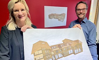 Andrea Egert-Löer und Klemens Werner haben die Pläne für den neuen Anlauf zum Hausbau nicht verändert. - Jens Reddeker