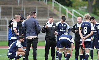 Kein Einsatz wegen Corona: Der SC Herford um Trainer Sergej Bartel konnte in Tengern nicht antreten. - Yvonne Gottschlich