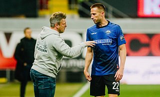 SCP-Coach Lukas Kwasniok wird am Freitag womöglich Marco Stiepermann, der beim Hinspiel in Aue zwei Tore erzielte, in die Startelf beordern. - Besim Mazhiqi
