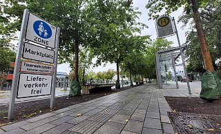 Auf dem Marktplatz in Bünde ist ein 15-Jähriger schwer verletzt worden. - Florian Weyand