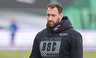 Arminia-Trainer Mitch Kniat konnte der Niederlage in Münster im Nachgang doch noch einige positive Aspekte abgewinnen. - Oliver Krato