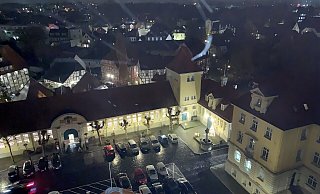 Der Rathausplatz gilt als schönster Platz der Innenstadt. Auch auf ihm soll künftig der Herforder Weihnachtsmarkt stattfinden. - Frank-Michael Kiel-Steinkamp