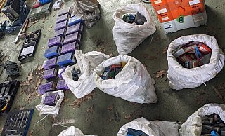 Das Diebesgut der Bande stand bereits zum Abtransport bereit. - Polizei Paderborn