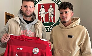 Neuzugänge beim Bünder SV: Tobias Nass (l.) und Julien Enns - Florian Finke