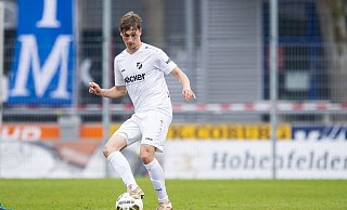 Hoffnung auf Rückkehr in den Kader: Der zuletzt wegen einer Gesichtsverletzung beim SV Rödinghausen fehlende Sebastian Haut konnte wieder trainieren. - Noah Wedel