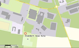 Am Hindenburgring entsteht Espelkamps neue Kita. - Mapfish Print