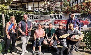 Laden ein: Daniela Dembert (v. l.), Matthias Kühn, Claudia Schütte, James Grogan, Maik Roger Lampe, Daniel Degrassi und Felix Althoff. - Mareike Patock