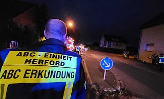 Unterstützung bekam die Bünder Feuerwehr an Pfingsten von einer Spezialeinheit aus Herford. - Gerald Dunkel