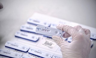 Auswertung von Corona-Schnelltests im Kreis Herford. - THORSTEN ULONSKA