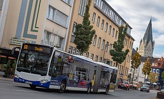 Mit dem Projekt Zukunftsnetz plant der Padersprinter eine Taktverdichtung für in Paderborn. Die Busse im Stadtgebiet sollen künftig häufiger fahren. - Niklas Tüns