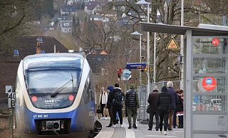 Auf der Strecke der Egge-Bahn gibt es wegen Bauarbeiten Schienenersatzverkehr. - David Schellenberg