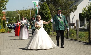 Das Königspaar bei der Parade. - Lisa Richter