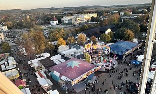 Der Blick aus dem Riesenrad auf den Festplatz wird auch bei dieser Oktoberwoche wieder möglich sein. Der Zeltaufbau beginnt nächsten Mittwoch. - Simone Flörke