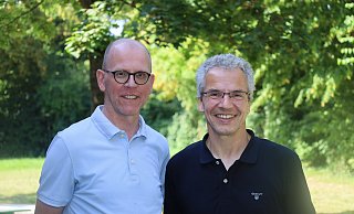 Der CDU-Fraktionsvorsitzende Reinhold Hansmeier (r.) und Vize Josef Westerhorstmann ziehen eine positive Halbzeitbilanz der laufenden Legislaturperiode. Jetzt sehen sie sich mit dem prognostizierten Abrutschen in die Haushaltssicherung konfrontiert. - Regina Brucksch