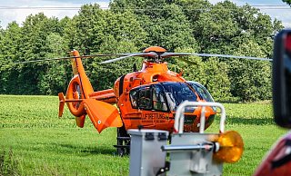 Auch Rettungshubschrauber Christoph 13 war im Einsatz und brachte einen Notarzt zum Einsatzort. - Symbolfoto: Paul Brinkmann
