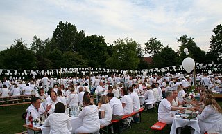 Ausverkauft: Rund 1.400 Menschen kamen nach der langen Corona-Pause wieder zum Dinner in Weiß. - Johannes Büttner