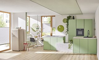 Mit dem Programm Florida Multicolour in hochwertiger, matter Mehrschichtlackierung lässt sich jede Küche durch das Colour Concept in den gewünschten Farbtönen umsetzen. - Brigitte-Küchen