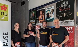 Das Kulturbüro-Team um Maren Werner (v. l.), Tamara Di Turo, Christian Rabe und Dirk Hinke freut sich auf viele Höhepunkte. - Alex Wall