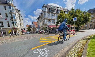 Der Waldhof ist derzeit nur für Radfahrer befahrbar. - Andreas Zobe