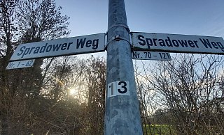 Der Spradower Weg in Kirchlengern wird häufig von Pendlern befahren. Foto: Florian Weyand - Florian Weyand