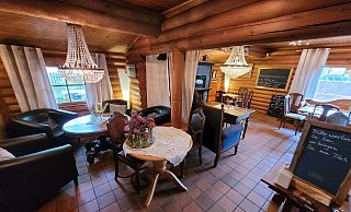 Finnischer Flair im Blockhaus in der Bünder Innenstadt. - Florian Weyand