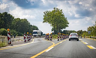 Die Baustelle in Höhe der Graphia-Brücke auf dem OWD wird ab nächster Woche abgeräumt. Foto: Mike-Dennis Müller - Mike-Dennis Müller / www.mdm.photo