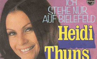 Schlagersängerin Heidi Thuns "steht nur auf Bielefeld", wie sie 1973 trällert. - Heimo Stefula