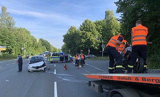 Der Autofahrer blieb unverletzt. - Frank-Michael Kiel-Steinkamp