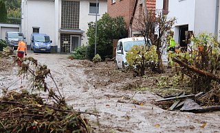 Spur der Verwüstung: Die Schlammlawine 2019 in Erkeln hinterließ viele Schäden. - David Schellenberg