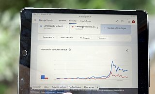 Im Trend: Mithilfe dieses Angebots von Google lässt sich erkennen, welche LGS häufiger gesucht wird - und von wo die Anfragen kommen. - Ralf T. Mischer