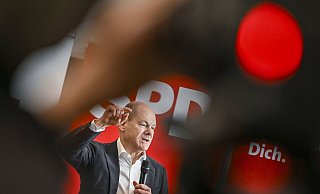 Bundeskanzler Olaf Scholz kam 2022 mehrfach zur Wahlkampf-Unterstützung nach NRW. - Jens Kalaene
