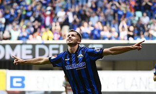 Ein Marvin Pieringer in Jubelpose ist derzeit wahrlich kein Bild mit Seltenheitswert. Hier feiert er seinen 6:2-Treffer im Heimspiel gegen Kiel. - Imago Images