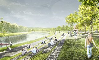 So soll die Weserpromenade 2023 den Planungen zufolge aussehen. - Büro Franz Reschke