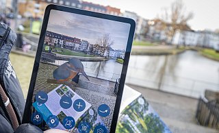 Mit der App kann man die Natur als auch die Geschichte der Pader multimedial entdecken. - Niklas Tüns