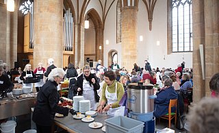 War ein Erfolg: Die Vesperkirche 2020 mit ihren 10.000 Gästen. - Mike-Dennis Müller / www.mdm.photo