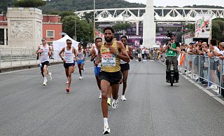 Amanal Petros aus Bielefeld ging im Marathon-Lauf an den Start. - picture alliance / Gladys Chai von der Laage
