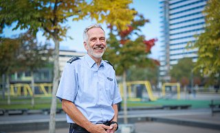 Torsten Lampe, neuer Leiter der Polizeiwache Ost, hat seine Karriere 1985 bei der Bielefelder Polizei gestartet. - Sarah Jonek