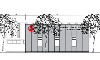 Ein Kasten als Neubau: Das neue Feuerwehrgerätehaus könnte sehr schlicht ausfallen – eine Low-Cost-Version, wie Architekt Wolfgang Just sagt, obwohl sie gar nicht billig wird, wie Ausschussmitglieder kritisieren. - Just Architekten