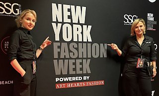 Einmaliges Erlebnis: Die Herforder Stylistinnen Sabrina Poser (r.) und Lisa Kahriev kreieren vom 6. bis zum 11. September Modellooks auf der New York Fashion Week. - Privat