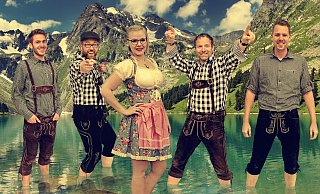 Die Alpenbanditen spielen am Samstagabend in Schloß Holte-Stukenbrock. - Alpenbanditen