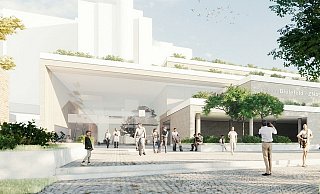 So soll der Eingangsbereich des Klinikum Mitte nach dem Umbau aussehen. - Klinikum Mitte