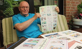 Siegfried Pätzold hat die vergangenen 2,5 Jahre wieder als Karikaturist kommentiert. - Birgit Guhlke