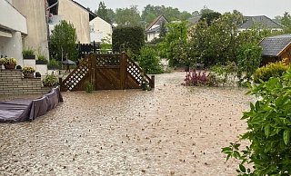 Die Feuerwehr musste zu vielen Überschwemmungen in Detmold ausrücken. - Feuerwehr Detmold