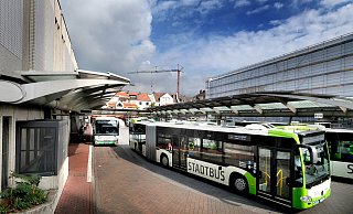 Die neue Linie 223 verbindet die Haltestelle „ZOB/Hauptbahnhof“ mit dem Arvato-Campus an der Reinhard-Mohn-Straße auf direktem Weg. Foto: Andreas Frücht - Andreas Frücht