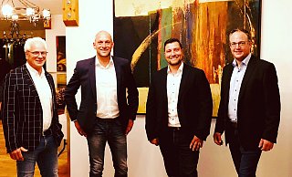Gisbert Günther (v. l.), Andree Moczek, Hendrik Fastenrath und Markus Lödige sehen ihre Steinheimer UWG bestens aufgestellt. - UWG