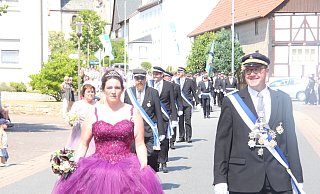 König Alexander Wiemers mit seiner Königin Julia Schwickert. - Burkhard Battran