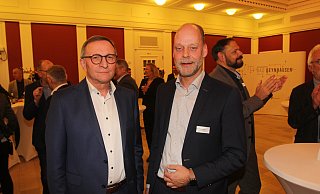 Die Geburtstagskinder, der CDU-Fraktionschef Kurt Nagel (l.) und der SPD-Fraktionschef Olaf Winkelmann. - Ulf Hanke