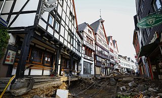 Die Flutfolgen in Euskirchen waren gravierend. - picture alliance / AA